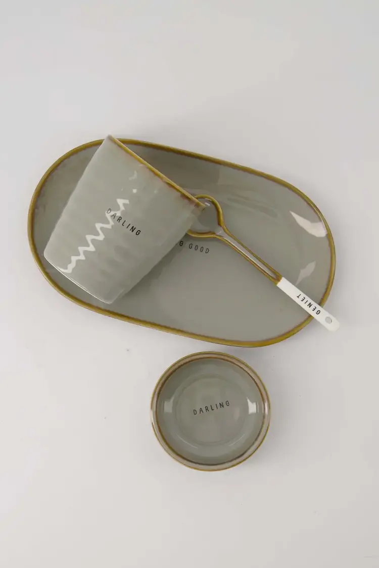 Zusss Zusss | Lepeltje geniet wit/grijsblauw