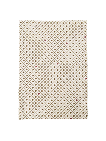 Zusss Zusss | Placemat hartjes zand/port 51x36cm