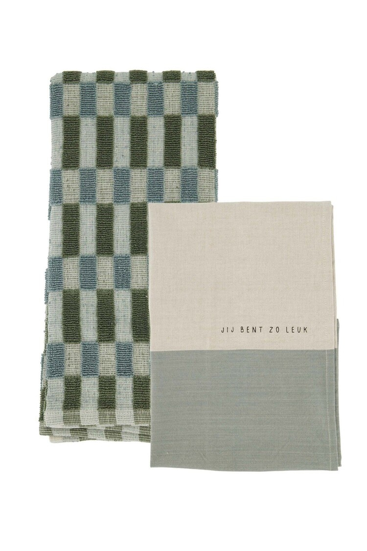 Zusss Zusss | Keukenset jij bent zo leuk zand/grijs/groen