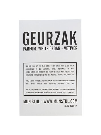 Mijn Stijl | Geurzakje White Cedar - Vetiver
