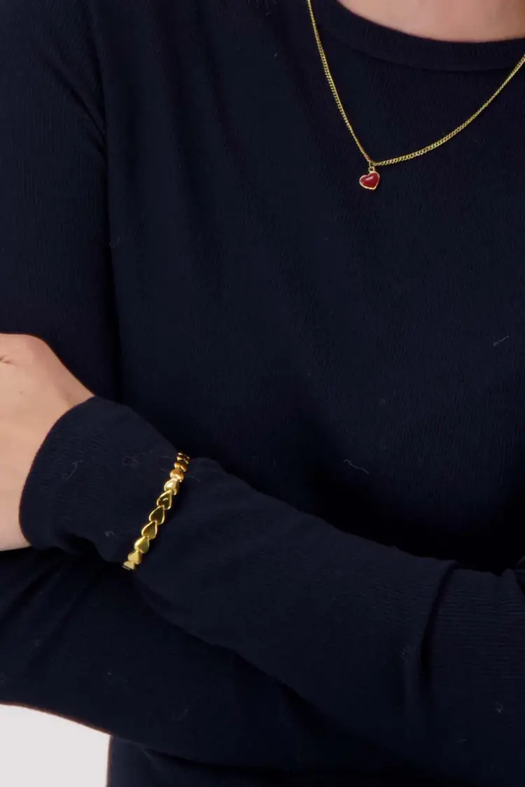 Zusss Zusss | Ketting rood hartje