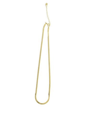 Zusss Zusss | Ketting plat visgraat goud