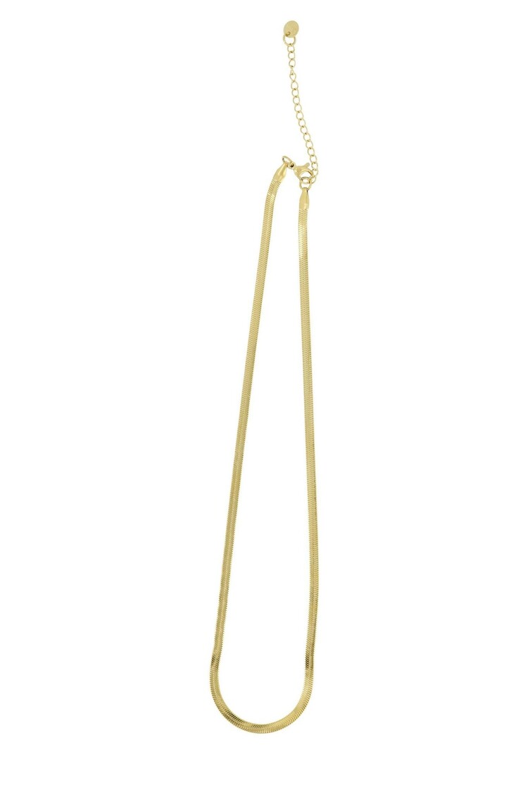 Zusss Zusss | Ketting plat visgraat goud