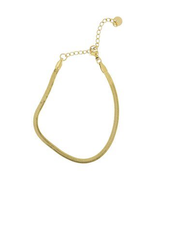 Zusss Zusss | Armband plat visgraat goud