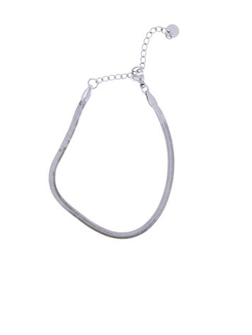 Zusss Zusss | Armband plat visgraat zilver