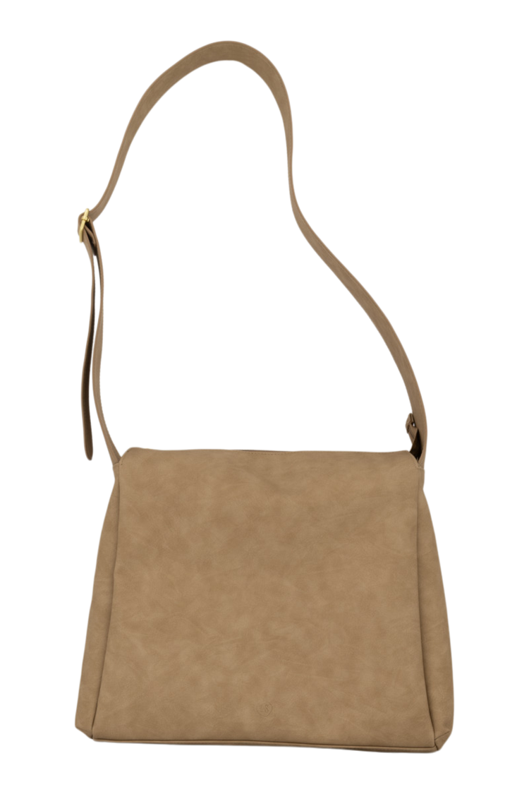Zusss Zusss | Schoudertas met brede band taupe