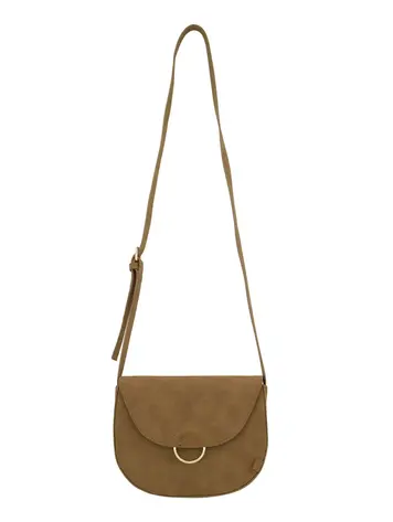 Zusss Zusss | Schoudertas buckle met ring sahara