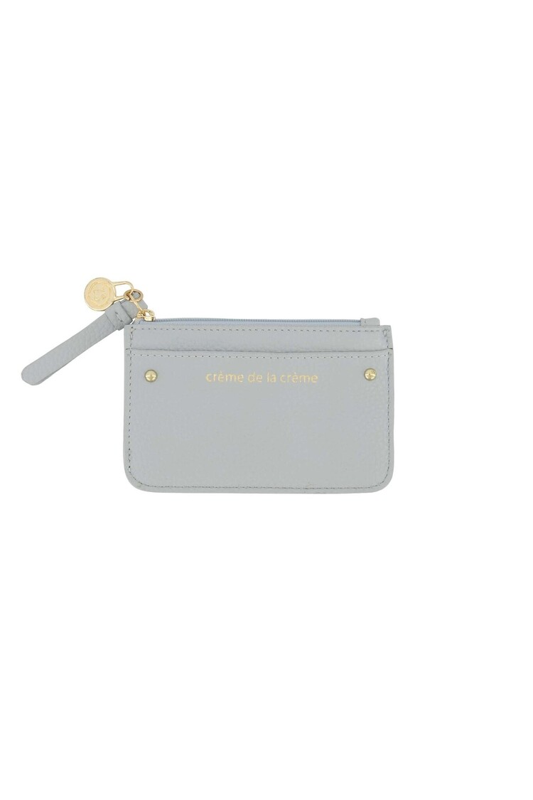 Zusss Zusss | Pashouder vega leer grijsblauw