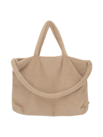 Zusss Zusss | Shopper faux fur beige