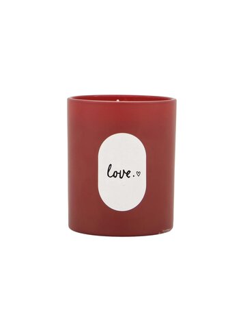 Zusss Zusss | Geurkaars glas love rood