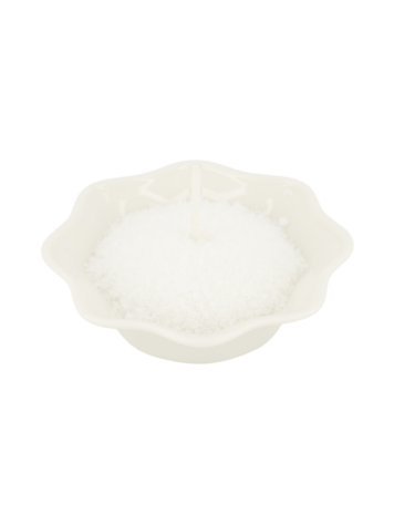 Zusss Zusss | Waxinelichthouder keramiek schulp wit