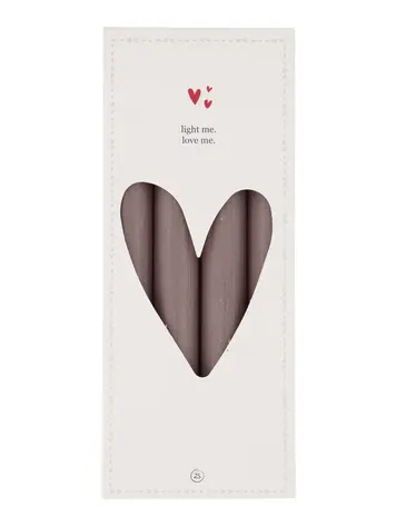 Zusss Zusss | Set van 4 rustieke kaarsen 20cm zand