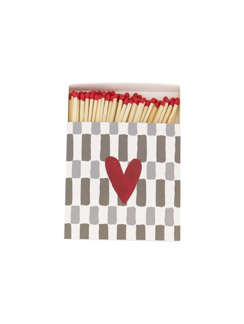 Zusss Zusss | Lucifers rood hartje grijs/groen