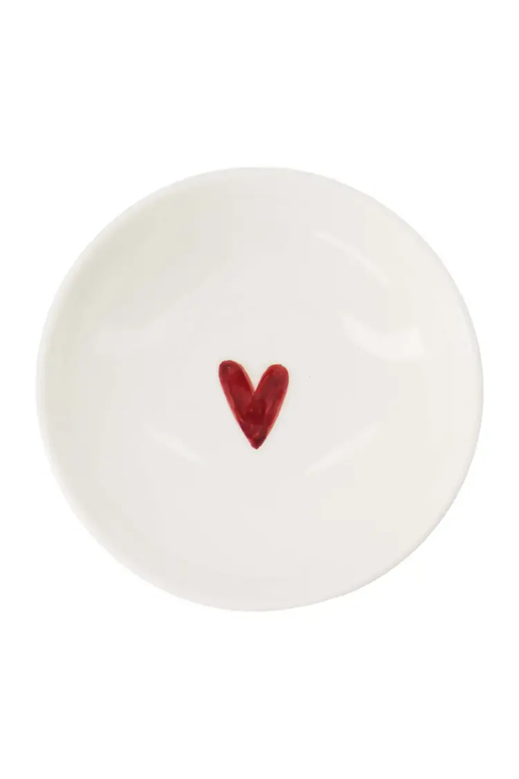 Zusss Zusss | Schaaltje hartje wit/rood