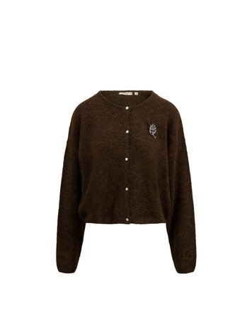 Zusss Zusss | Vestje basic chocoladebruin