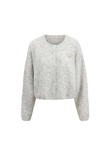 Zusss Zusss | Vestje basic middengrijs