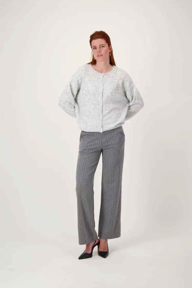 Zusss Zusss | Vestje basic middengrijs