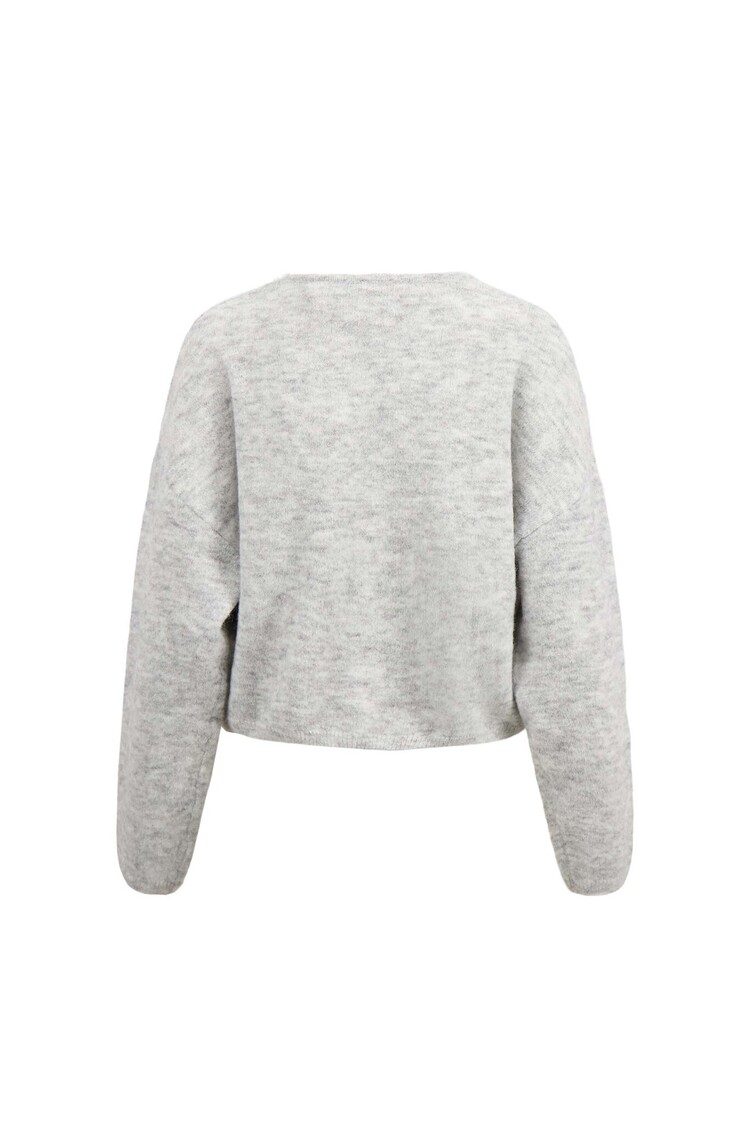 Zusss Zusss | Vestje basic middengrijs