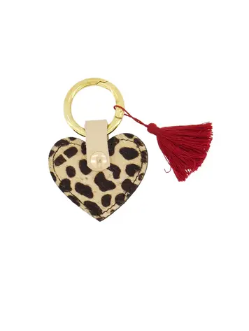 Zusss Zusss | Sleutelhanger met cowboy hartje mid brown