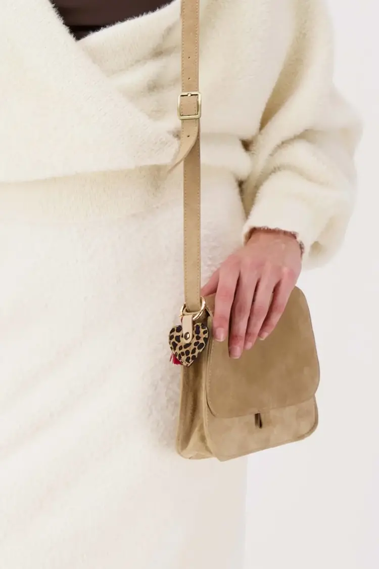 Zusss Zusss | Sleutelhanger met cowboy hartje mid brown