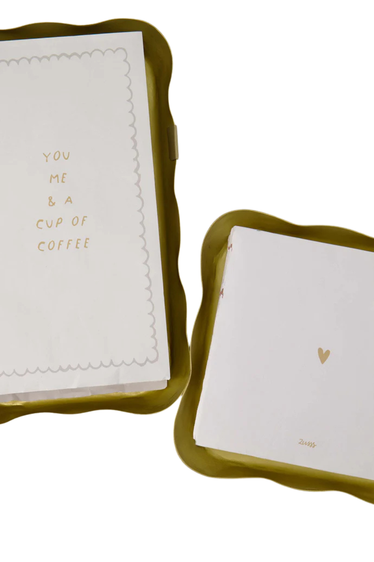 Zusss Zusss | Servethouder vierkant goud