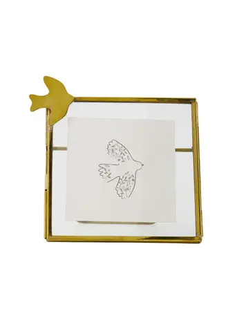 Zusss Zusss | Fotolijstje vogeltje goud