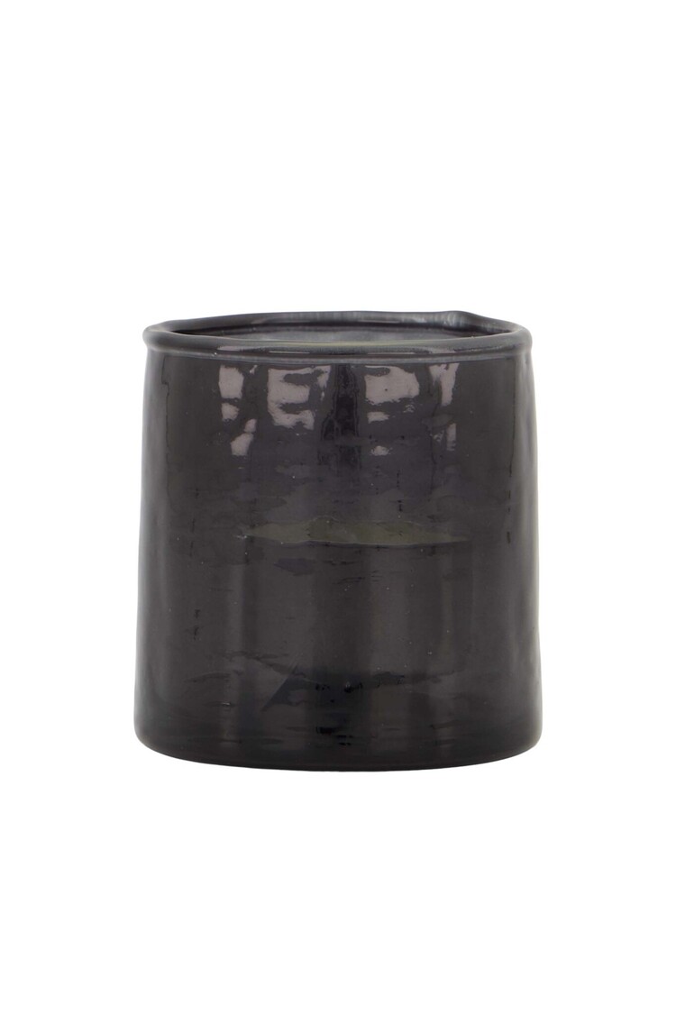 Zusss Zusss | Waxinelichthouder gehamerd antraciet