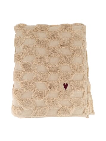 Zusss Zusss | Plaid hartje zand