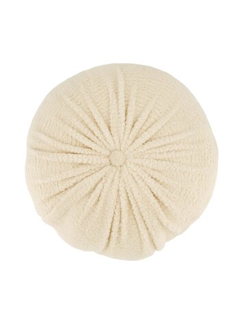 Zusss Zusss | Kussen teddy rond Ø40cm zand