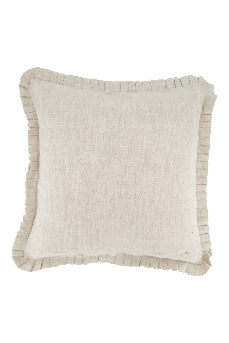 Zusss Zusss | Kussen ruffle magnifique 45x45cm peper en zout/grijsblauw