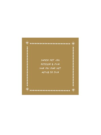 Zusss Zusss | Servetten vierkant samen met jou goud