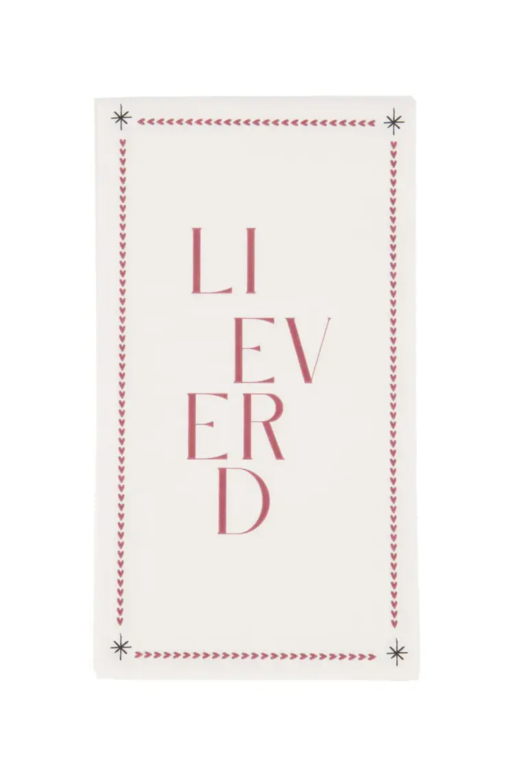 Zusss Zusss | Servetten rechthoek lieverd