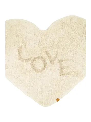 Zusss Zusss | Badmat love hartje off white