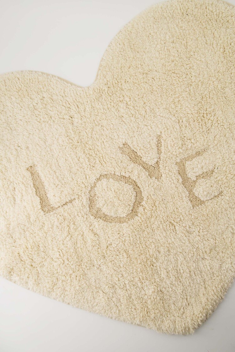 Zusss Zusss | Badmat love hartje off white