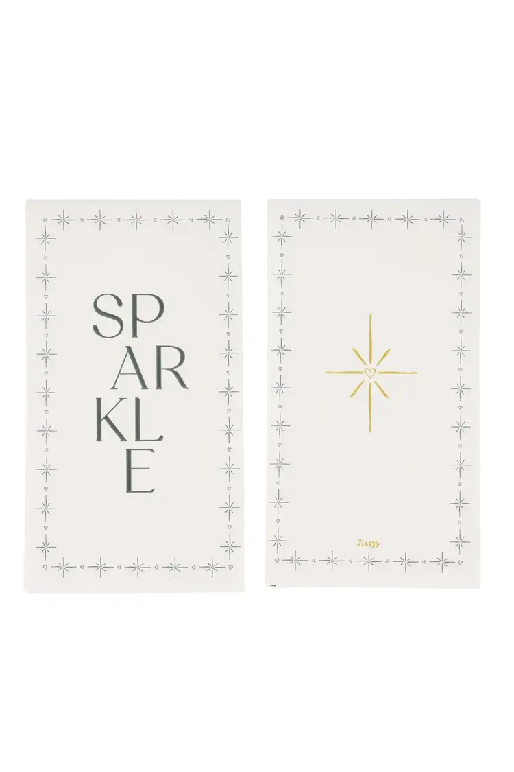 Zusss Zusss | Servetten rechthoek sparkle