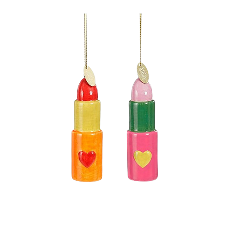 Stijl28 Stijl28 | Ornament lipstick roze/oranje 9x2cm