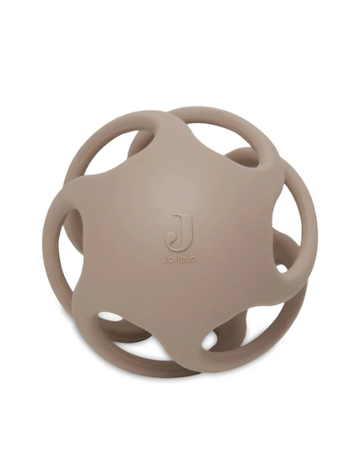 Jollein Jollein | Bijtring bal siliconen 10cm biscuit