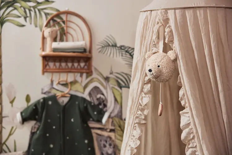 Jollein Jollein | Muziekhanger teddy bear naturel