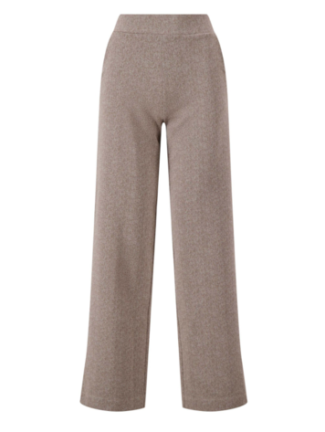 Zusss Zusss | Jacquard broek twee beige/offwhite