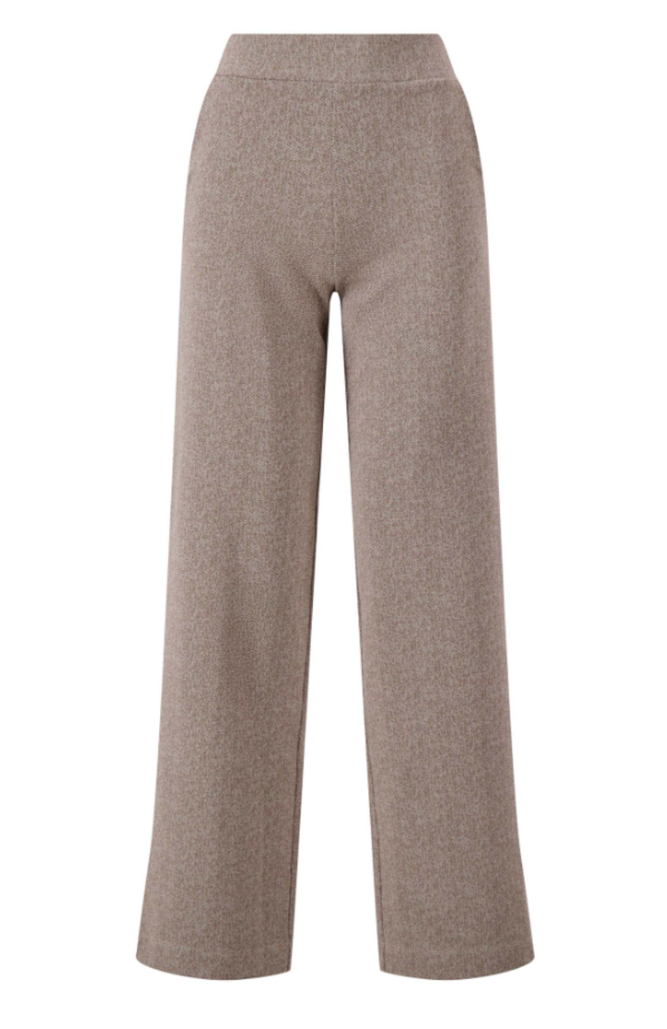 Zusss Zusss | Jacquard broek twee beige/offwhite