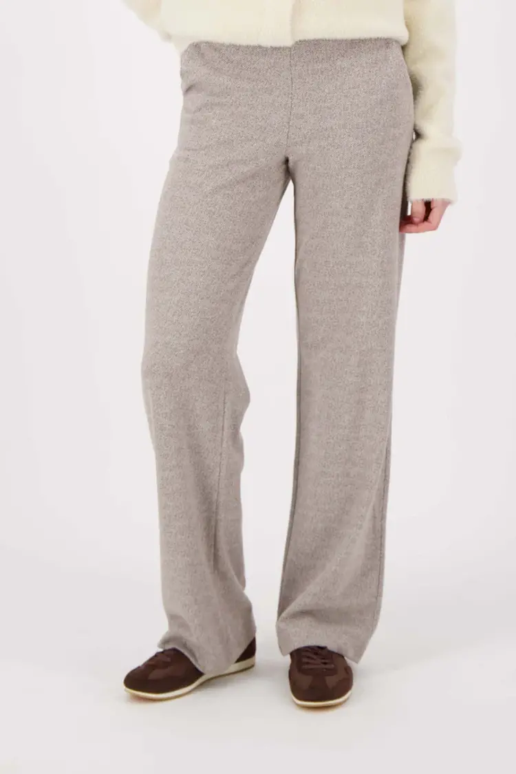 Zusss Zusss | Jacquard broek beige