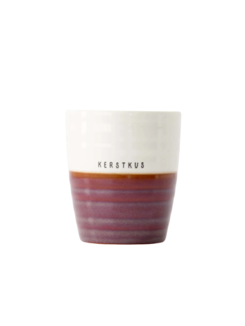 Zusss Zusss | Koffiemok kerstkus donkerrood