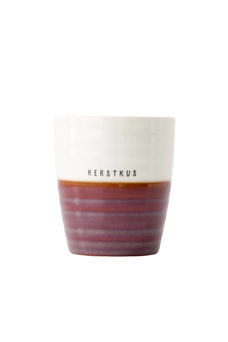 Zusss Zusss | Koffiemok kerstkus donkerrood