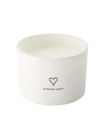 Zusss Zusss | Geurkaars glas hart Liefdevolle dagen