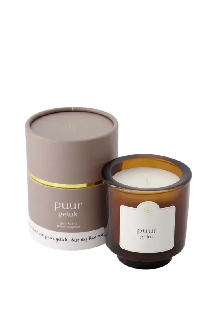 Zusss Zusss | Geurkaars glas in koker Puur geluk