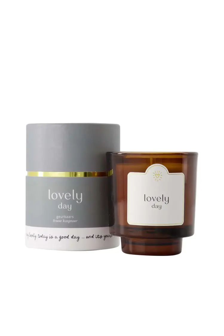 Zusss Zusss | Geurkaars glas in koker Lovely day