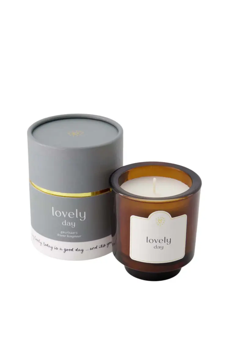 Zusss Zusss | Geurkaars glas in koker Lovely day
