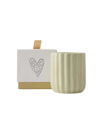 Zusss Zusss | Geurkaars keramiek in doosje Hartje