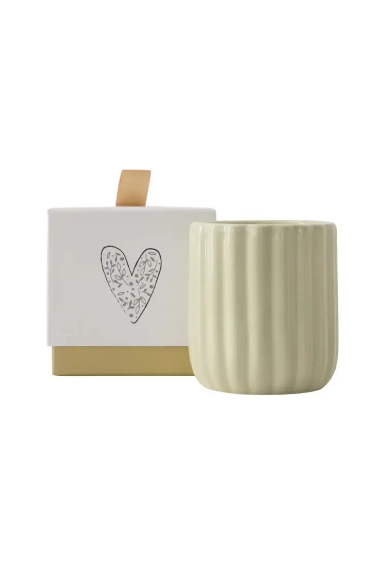 Zusss Zusss | Geurkaars keramiek in doosje Hartje