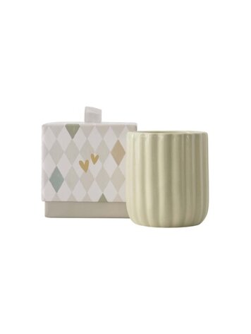 Zusss Zusss | Geurkaars keramiek in doosje hartje